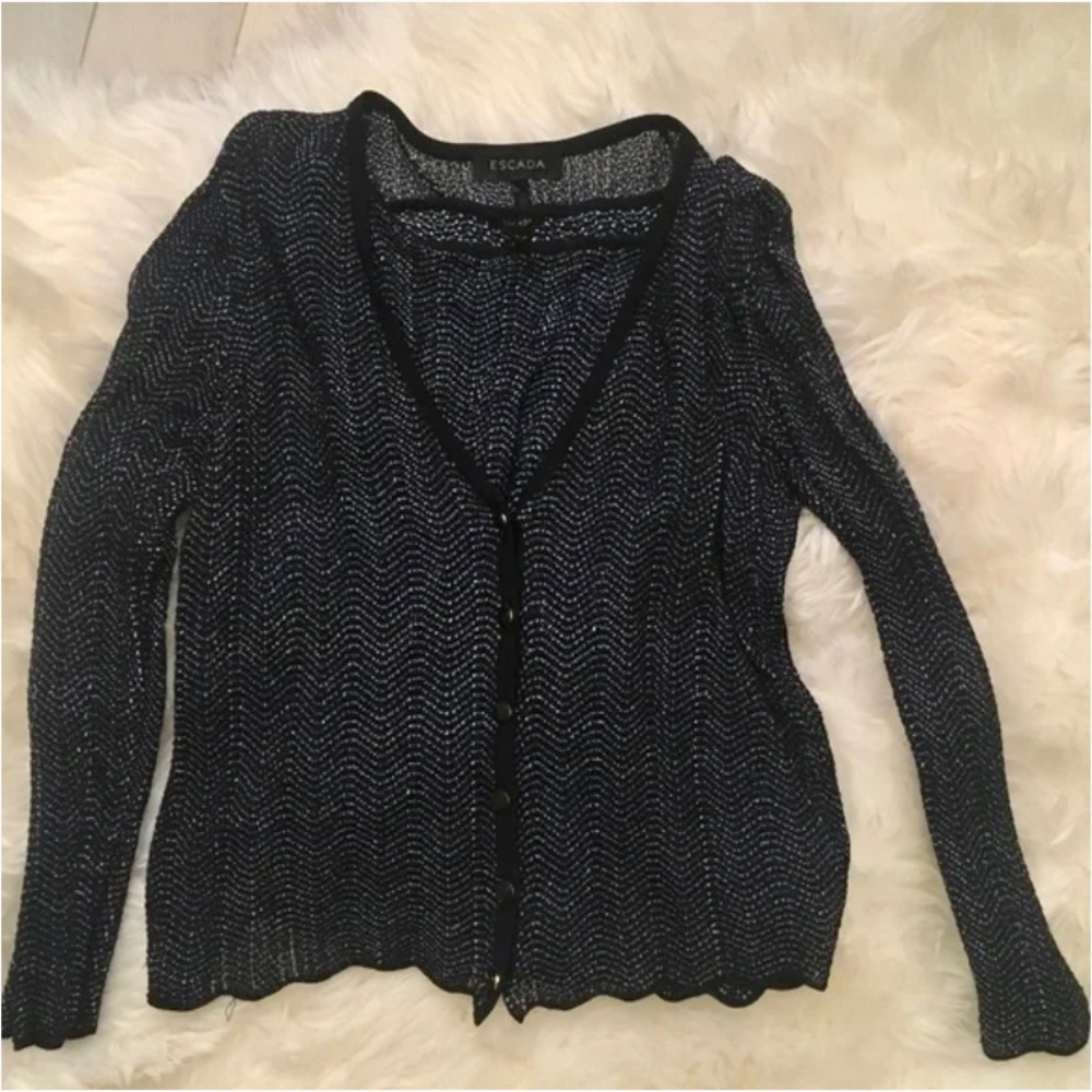 Escada knit set cardigan and top - Picture 12 of 12